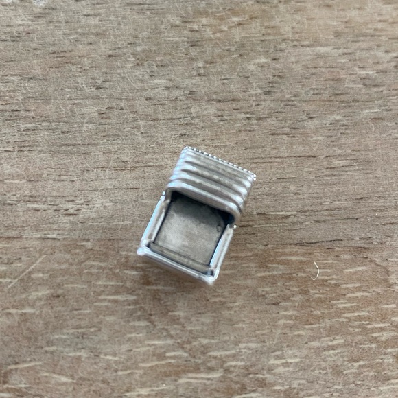 Sterling silver Pandora baby pram/stroller charm with rhinestone - Picture 4 of 4